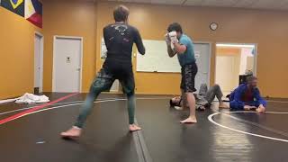 BJJ Purple Belt VS Boxer [upl. by Nerte]