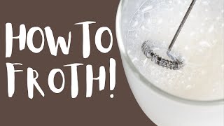 How To Use A Milk Frother To Get The Most Foam [upl. by Myrt207]