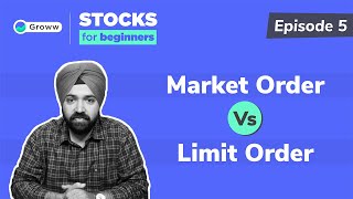 Market Order Vs Limit Order  Stocks for Beginners [upl. by Lluj783]