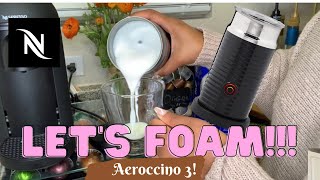 How To Foam Milk With Aeroccino 3 Make Coffee With Foam Tips amp Tricks  Easy Foamed Latte Recipe [upl. by Megan]