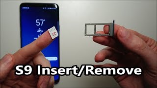 Samsung Galaxy S9  S9 Plus SIM Card amp Micro SD How to Insert or Remove [upl. by Odraude899]