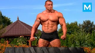 STRONGEST MMA FIGHTER  Mariusz Pudzianowski  Muscle Madness [upl. by Llydnek810]