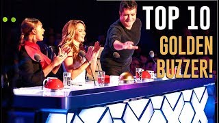 10 BEST GOLDEN BUZZERS EVER ON BRITAINS GOT TALENT [upl. by Ahsaercal]