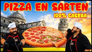 PIZZA CASERA EN SARTÉN 🍕 AJI CAUSA [upl. by Riess]