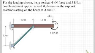 Beam with strut example [upl. by Rosenberg546]