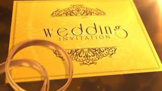 Beautiful Wedding Invitation video  Save the Date  AR Rahman BG Music  Luxury  Inspire Studio [upl. by Marylou]