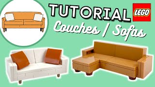 Easy LEGO Couch Builds Tutorial [upl. by Ebsen156]