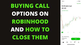 Buying Calls On Robinhood And How To Close Them [upl. by Mercorr513]