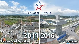 Official Panama Canal Construction TimeLapse [upl. by Nuhsyar]