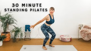 30 Minute Standing Pilates to Build Stronger Legs Better Balance and Core Strength [upl. by Jones]