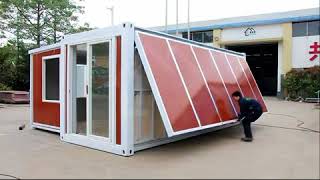 China Expandable container house 10 minutes one house [upl. by Attikin108]