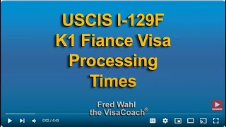 December 2023 USCIS I129F K1 Fiancee Visa Processing Times [upl. by Anirtep]