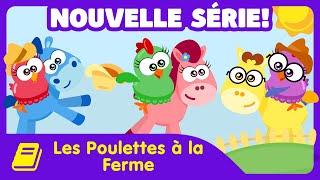 Poulette Petit Pois Mini  Les Poulettes à la Ferme  Dessin Animé pour Bébés [upl. by Anay]