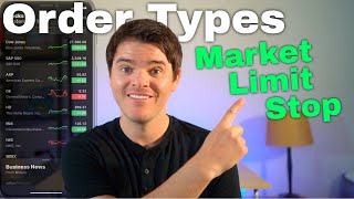 Stock Market Order Types Explained Market Limit Stop Stop Limit Trailing Stop [upl. by Tuckie]