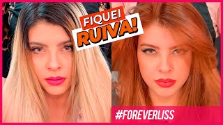 MEGA Transformação do Loiro ao Ruivo Forever Liss [upl. by Akeryt403]