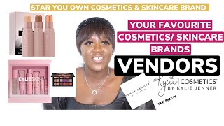 FREE SKINCARE AND COSMETICS VENDORS YOUR FAVOURITE BEAUTY BRANDS VENDORS [upl. by Rorrys]