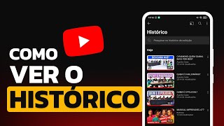 Como VER HISTÓRICO de VÍDEOS ASSISTIDOS no YOUTUBE [upl. by Jarus]