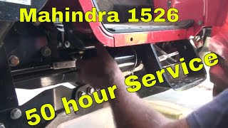 Mahindra 1526 50 hour service [upl. by Ycnaffit]