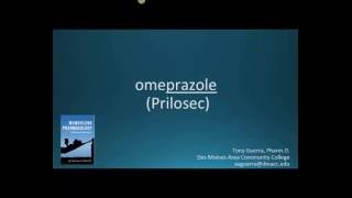 How to pronounce omeprazole Prilosec Memorizing Pharmacology Flashcard [upl. by Joelynn]