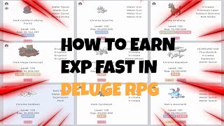 HOW TO GET EXP FAST IN DELUGE RPG [upl. by Elkcim]