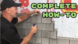 How To Install Vinyl Shakes Siding [upl. by Ayekal978]