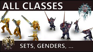 WOW CLASSIC All Classes Sets amp Animations [upl. by Irahs]