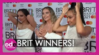 BRITS 2021 Little Mix React to Best British Group Win at The Brits [upl. by Rosenberger]