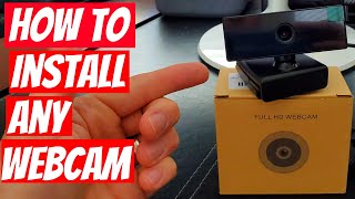 HOW TO INSTALL ANY WEBCAM  QUICK amp EASY [upl. by Paley]