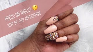 Presson Nails 🤔 Step by Step Application [upl. by Norina]