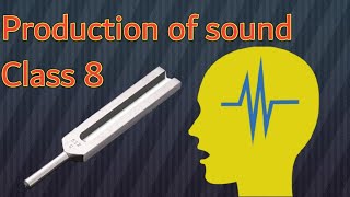 Sound Class 8  Part 1  Production of sound by TUNING FORK Compression amp Rarefaction [upl. by Kohsa]