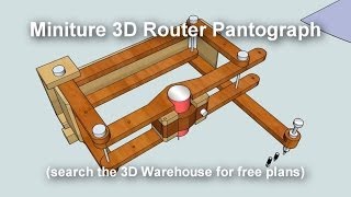 Miniature 3D Pantograph Router [upl. by Manaker]