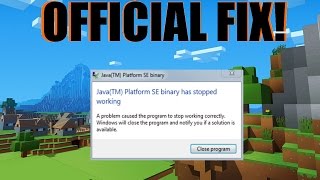 How To Fix Minecraft Java Not Responding 2017  JAVAS OFFICIAL FIX [upl. by Gaughan946]