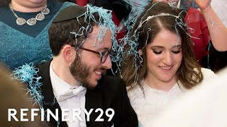 The Deep Meaning Behind An Orthodox Jewish Wedding  World Wide Wed  Refinery29 [upl. by Etteyafal]