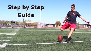 HOW TO KICKOFF A FOOTBALL  Step by step guide [upl. by Lira595]