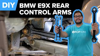 BMW E90 Rear Control Arm Replacement DIY BMW 135i 328i X1 amp More [upl. by Yelrebmyk]