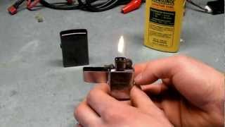 How to Fill a Zippo Lighter [upl. by Ahrendt]