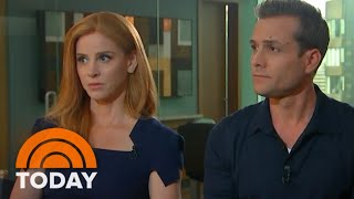 ‘Suits’ Stars Sarah Rafferty And Gabriel Macht Talk New Season Royal Wedding And More  TODAY [upl. by Nomzaj679]