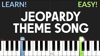 Jeopardy Theme Song  EASY Piano Tutorial [upl. by Toor]