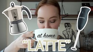 HOW TO MAKE A quotLATTEquot AT HOME moka pot  frother [upl. by Ainirtac243]