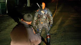 Deathstroke All Powers Skills Weapons and Fights from Arrow All Seasons [upl. by Lizzy]