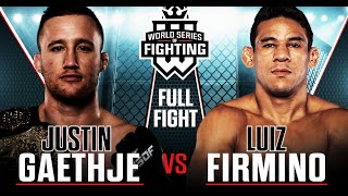 Full Fight  Justin Gaethje vs Luiz Firmino Lightweight Title Bout  WSOF 34 2016 [upl. by Okime135]