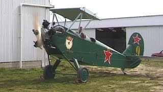 Engine Shvetsov M11D in Polikarpov Po2 [upl. by Haek418]