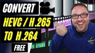 🎥 How to Convert HEVC H265 to H264  Free  HandBrake [upl. by Herries]