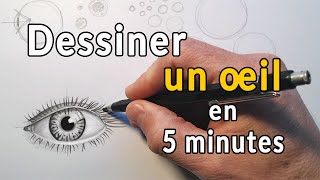 Comment dessiner un oeil facilement en moins de 5 minutes [upl. by Jews634]