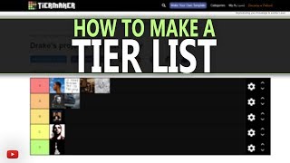 How To Make A Tier List  Create A Custom Tier List [upl. by Ahsatak]