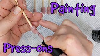 How to prepare and paint  press on nails [upl. by Gabriella]