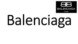 How to Pronounce Balenciaga CORRECTLY [upl. by Maisey535]