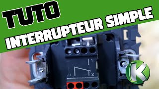 TUTO  Raccorder un interrupteur simple allumage  électricité [upl. by Ydnerb]