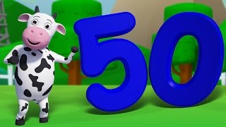 Numbers Song 1 to 50  Learn Counting Numbers  3D Nursery Rhymes For Kids by Farmees [upl. by Ssej]