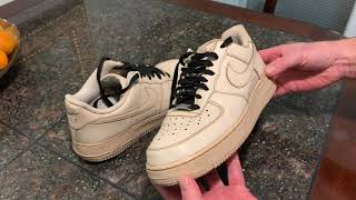 How to customize Air Force 1 etc dye with COFFEE  off white vintage look  Full Process [upl. by Kleinstein]